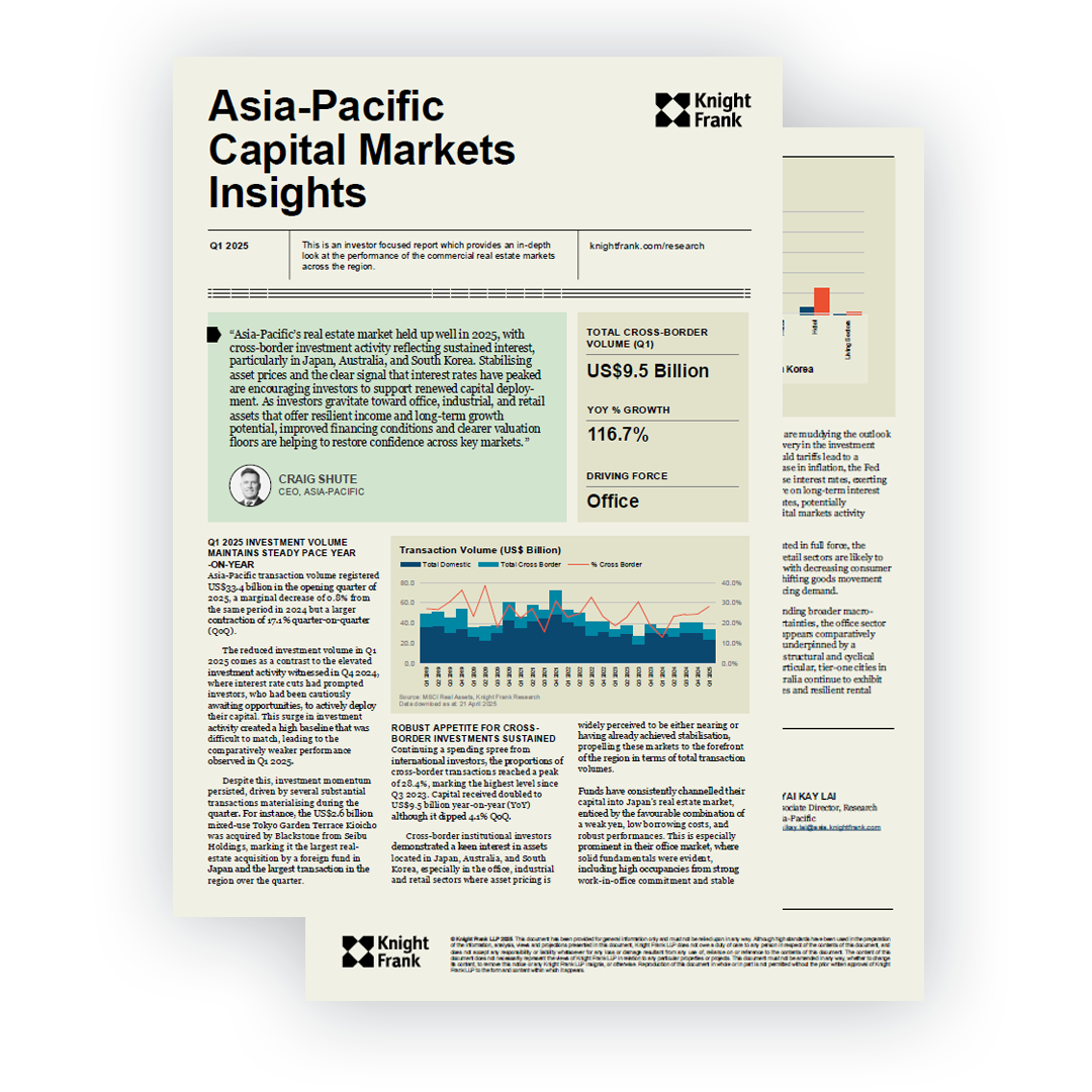 Asia-Pacific Capital Markets  Insights Q1 2025 | KF Map – Digital Map for Property and Infrastructure in Indonesia